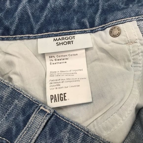 PAIGE DENIM| Margot Short w/ Exposed Button Fly - Picture 4 of 10